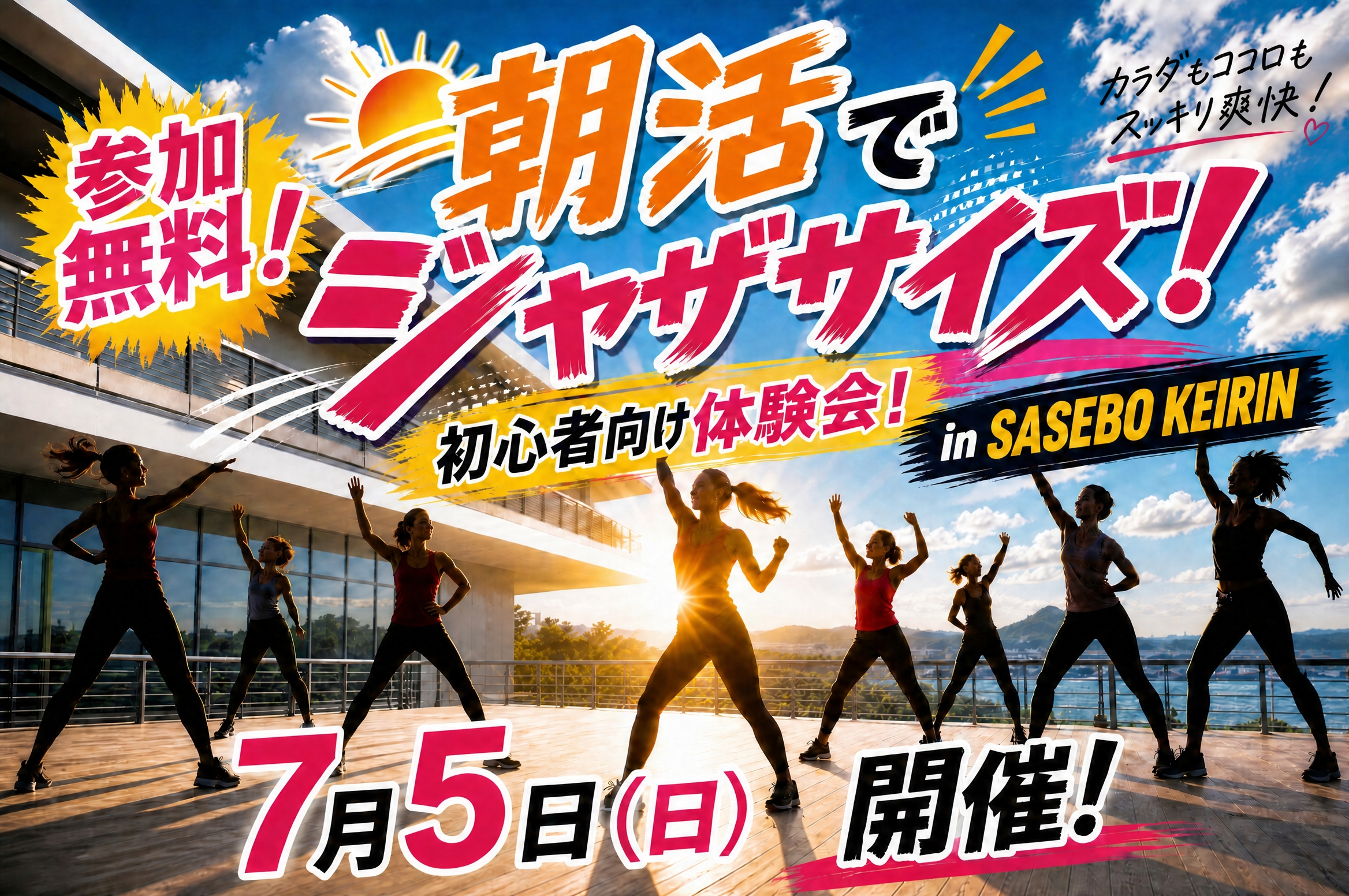 朝活でジャザサイズ 初心者向け体験会 in SASEBO KEIRIN